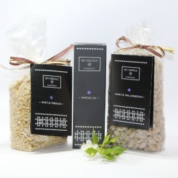 Olio, Fregula e Malloreddus al Mirto